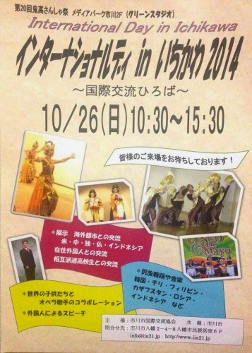 インターナショナルデイ イン いちかわ 2014のフライヤー