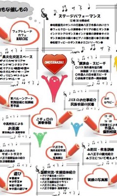 八王子国際交流フェスティバル2015のフライヤー2