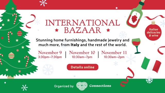 東京アメリカンクラブ「インターナショナルバザー」（International Bazaar）のフライヤー