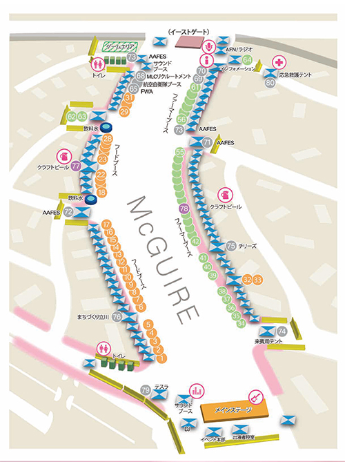 サクラスプリング・フェスティバル 2026の会場マップ