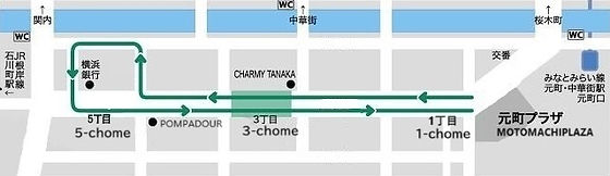 2026年3月14日(土)第20回セントパトリックデーパレード横浜元町のパレードコース&会場マップ