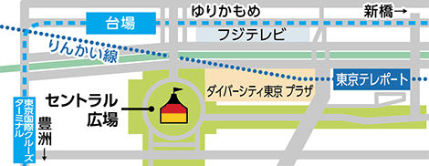 「オクトーバーフェスト 2025 in お台場」の会場マップ