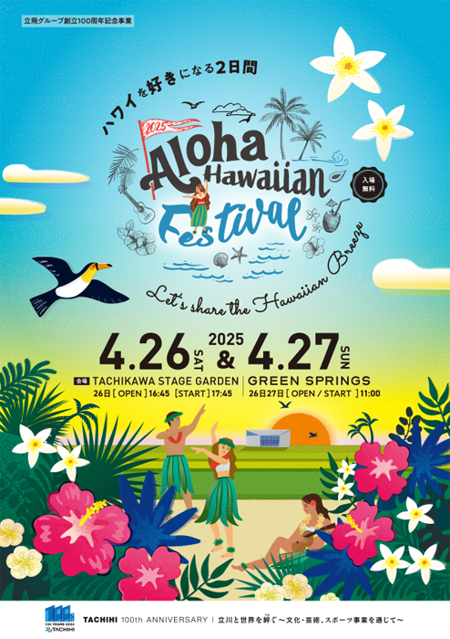 アロハ・ハワイアンフェスティバル（Aloha Hawaiian Festival）2025のフライヤー