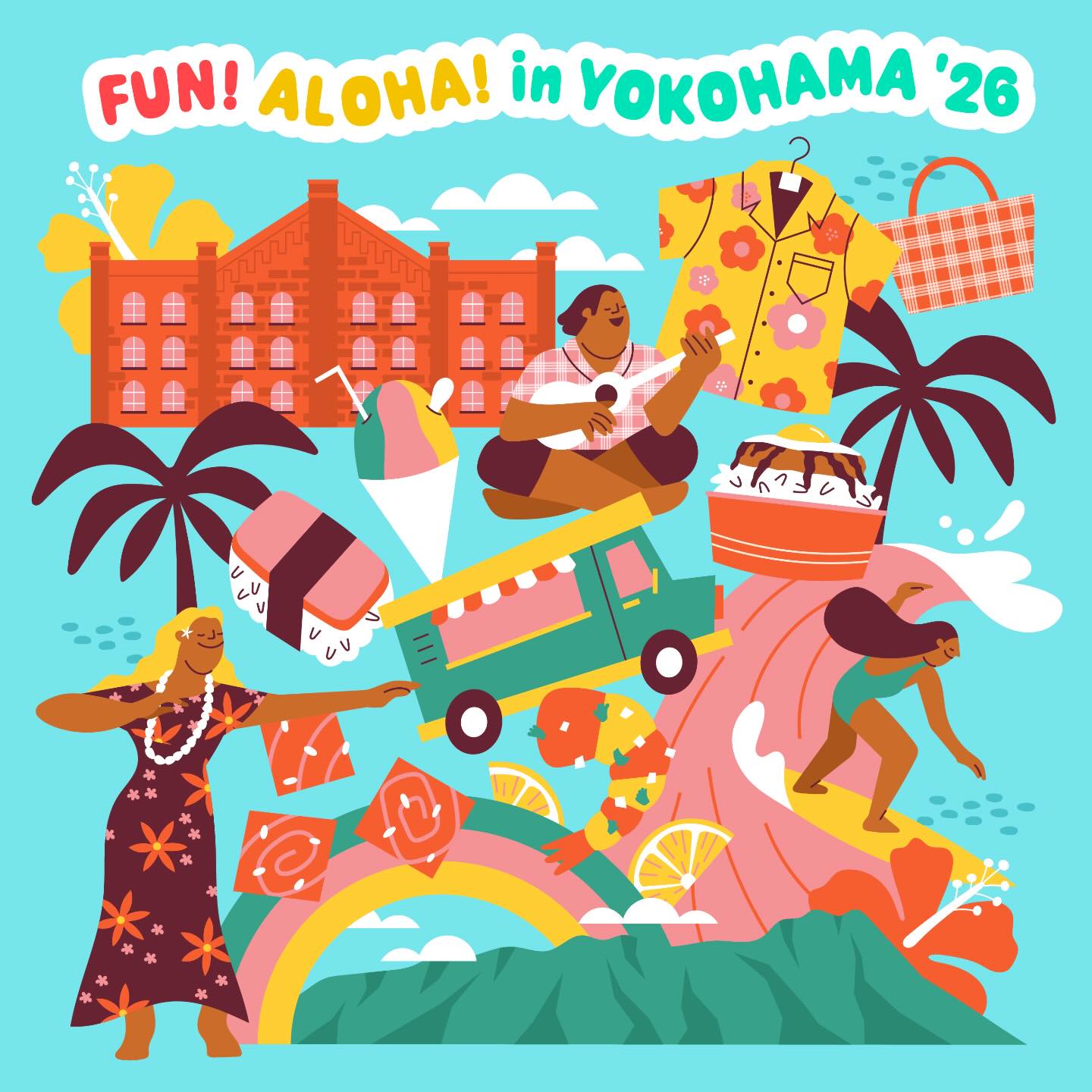 「FUN! ALOHA! 2026 in YOKOHAMA」のフライヤー