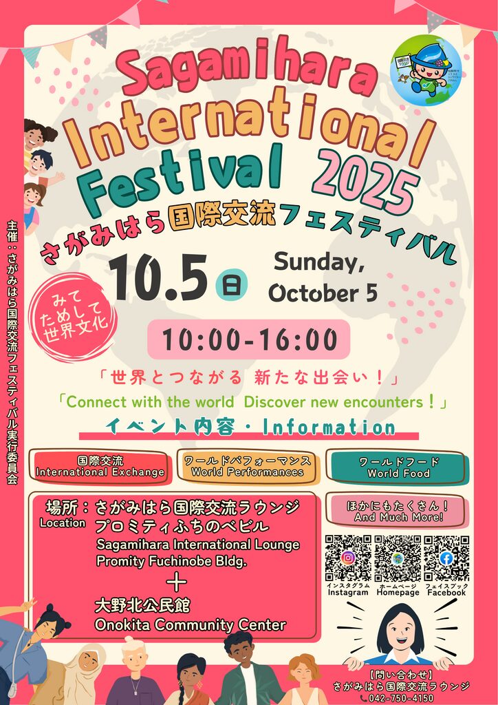 さがみはら国際交流フェスティバル2025のフライヤー