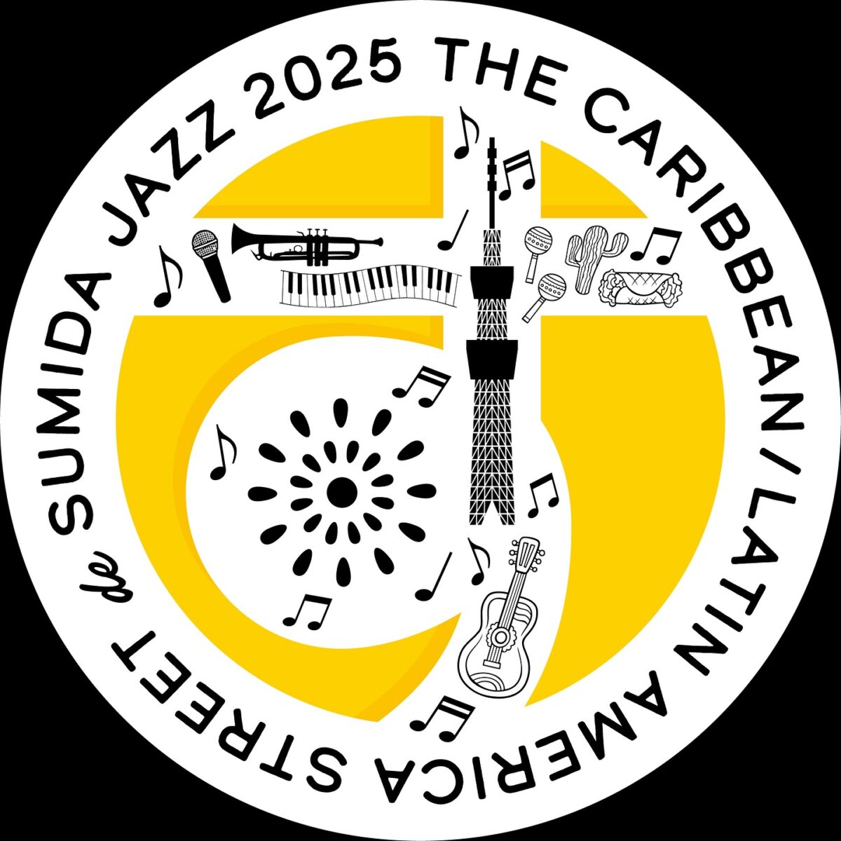 カリブ・ラテンアメリカストリート de すみだジャズ 2025のフライヤー